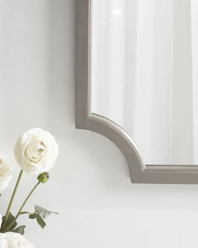 Miniatura 3 de Kate and Laurel Hogan - Espejo de pared de granja, 20 x 30 pulgadas, gris; decoración de pared tradicional decorativa