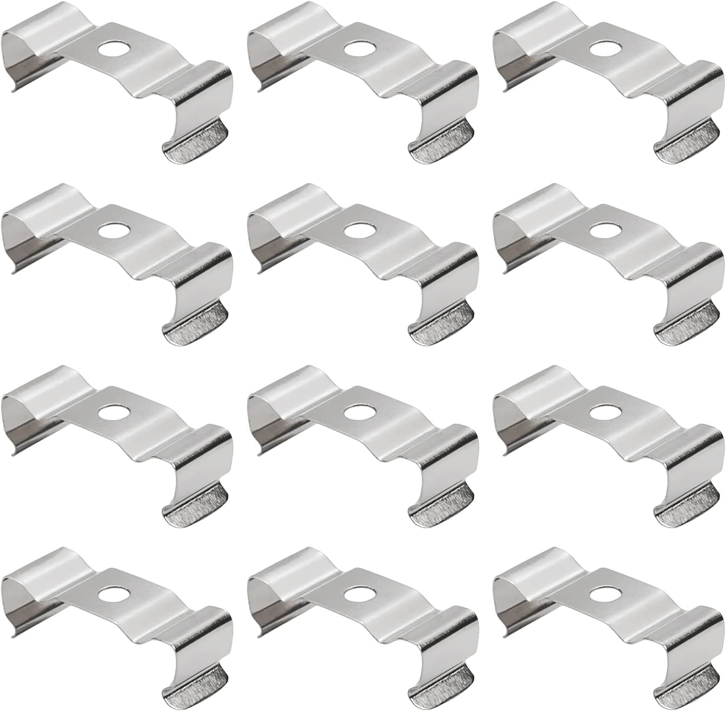 Stainless Steel T5 LED Tube Light Clip Holders | Durable Metal Brackets for T5 LED Batten & Fluorescent Tube Lights | Long Life Mounting Clips (Pack of 10, 2cm x 1cm x 1cm)-image-36