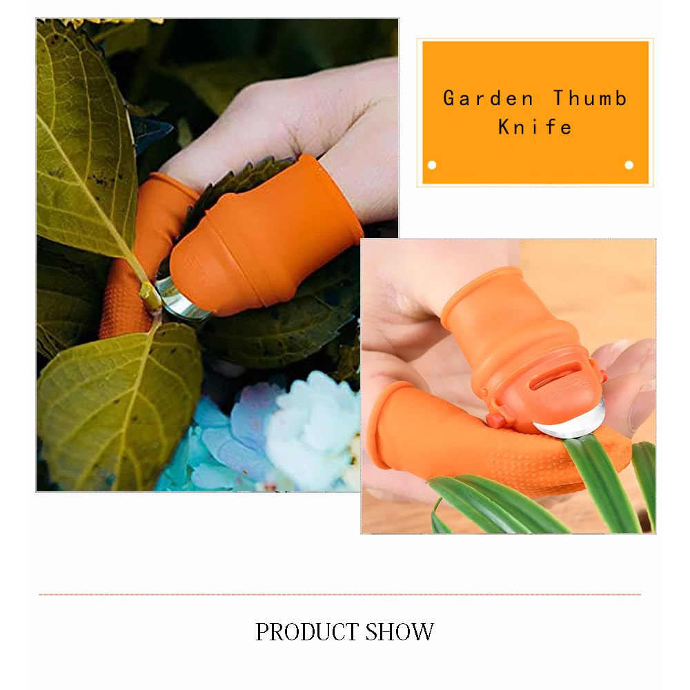 Coupeur De Pouce Jardin - 12 Pièces Silicone Et Acier Inoxydable - Récolte Légumes Fruits