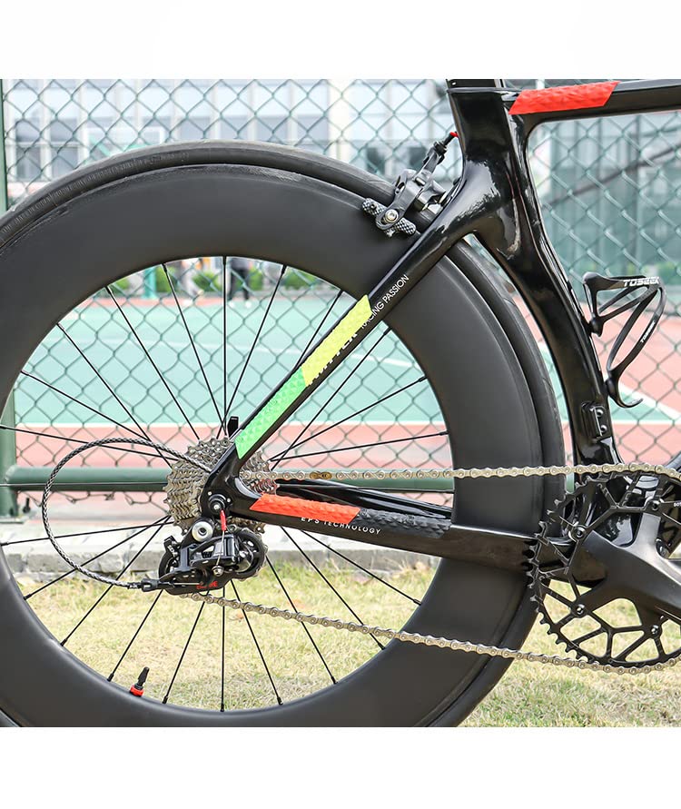 2 Adesivi Protettivi In Silicone Per Bici – Per Catena E Telaio, Misure 196x39 Mm E 342x39 Mm, Antigraffio E Antiurto