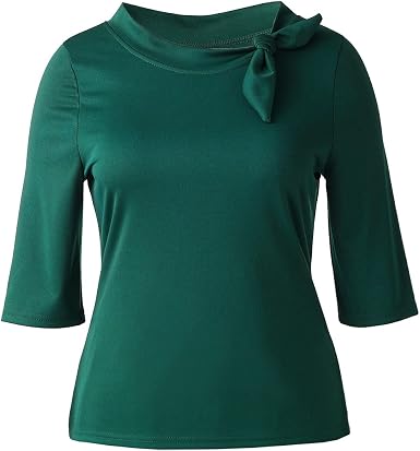 Amazon.com: Blusa retro delgada de los años 50 para mujer, estilo vintage  de los años 50 y 60 : Ropa, Zapatos y Joyería