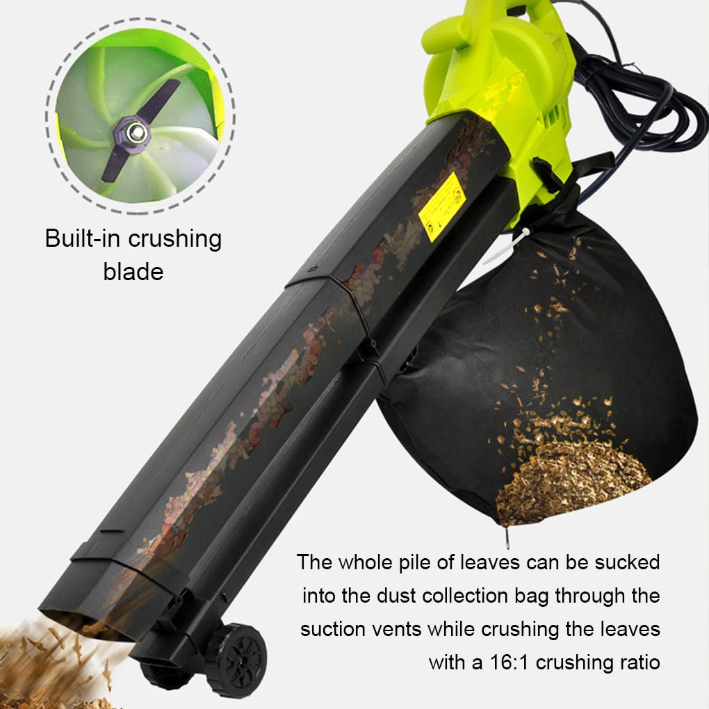 Aspirateur/souffleur 3 en 1 : Vitesse d'air Variable pour Les Zones