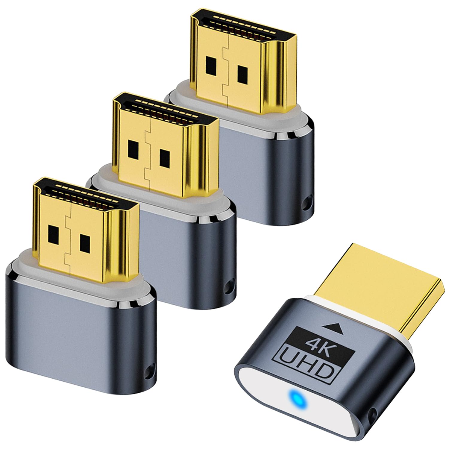 AreMe HDMI Dummy Plug 4 Pack, Virtual Monitor EDID Emulator
