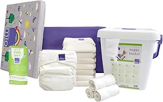 Bambino Mio, Miosolo Classic - Juego de pañales de tela, color blanco