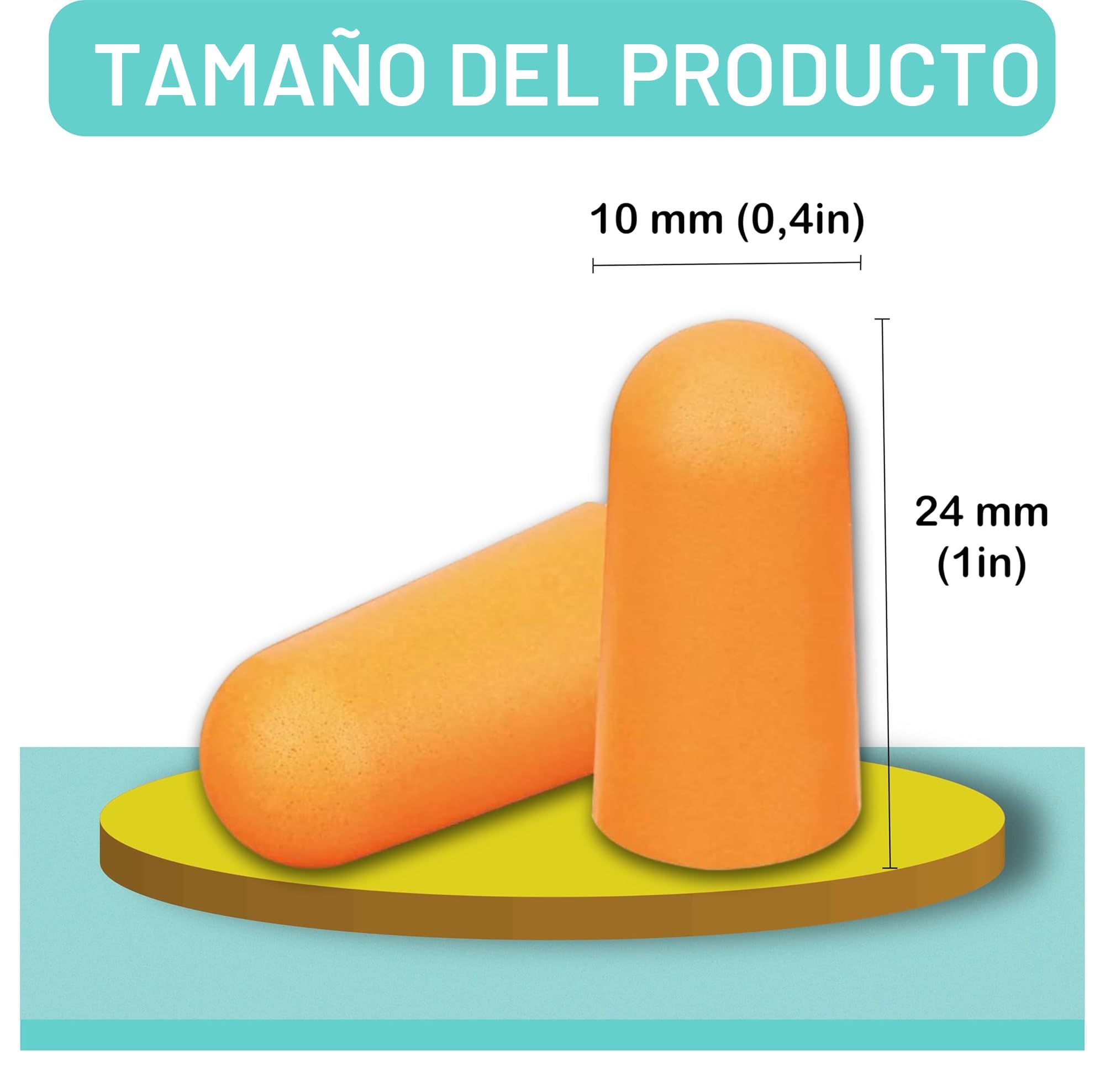 Dpm tapes - 3M 1100 Earplugs - Tapones para los oídos para cada uso diario de espuma - Para dormir, trabajar, ronquidos, perforar, estudiar, moler, alisar, soldar, naranja (50 pares)