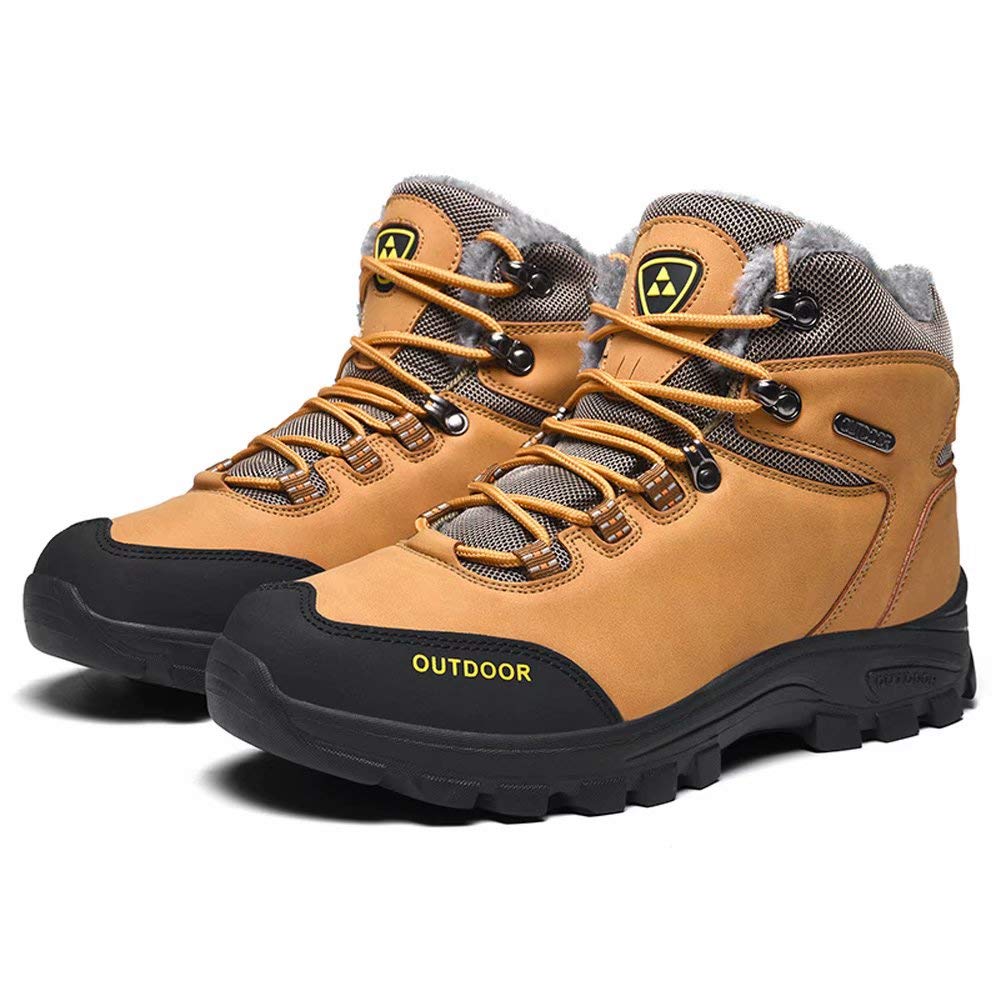 Botas De Invierno Hombre Botas De Nieve Impermeables Botas De Senderismo Cálidas Botas De Trekking Antideslizantes