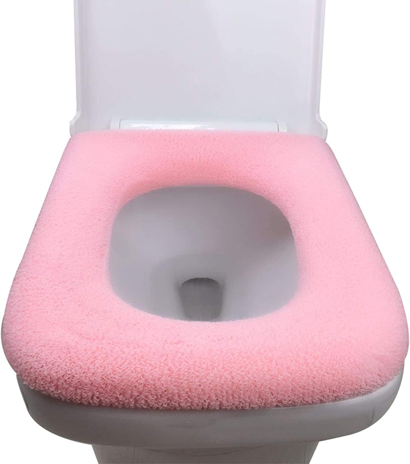 MOSHUO Toilet Cushion,Thickened Square Toilet Cover European-Style General Extra Large Toilet Gasket Large Size Plus Velvet Toilet Cover