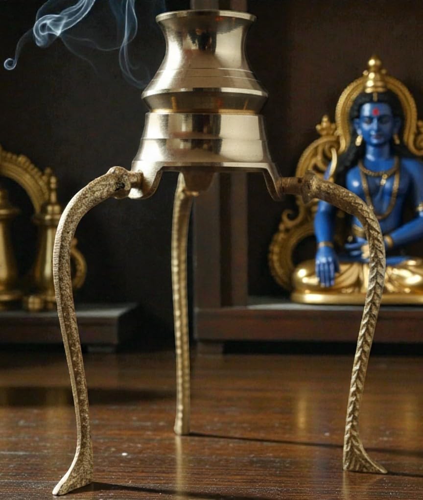 Authentic Pure Brass Shivling Jal Abhishek Stand with Kalash Lota for Small Shivling, Home Mandir, Mahadev Puja, Mahashivratri, Saawan Worship, Jalabhishekam-image-47