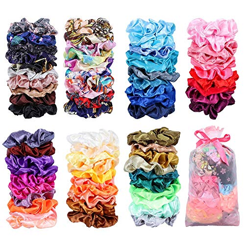 70 colori Capelli Scrunchies Elastici per capelli morbidi Fasce Scrunchy Supporto per coda di cavallo per accessori per capelli per ragazze da donna