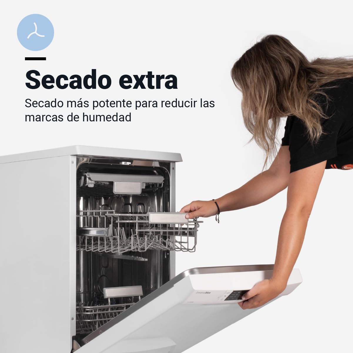 UNIVERSALBLUE Lavavajillas Blanco Digital 45 cm | Lavaplatos Programable Libre Instalación con 8 Programas | Máquina de Lavado con Inicio Diferido | Silencioso | ENVIO + SUBIDA A PLANTA GRATIS
