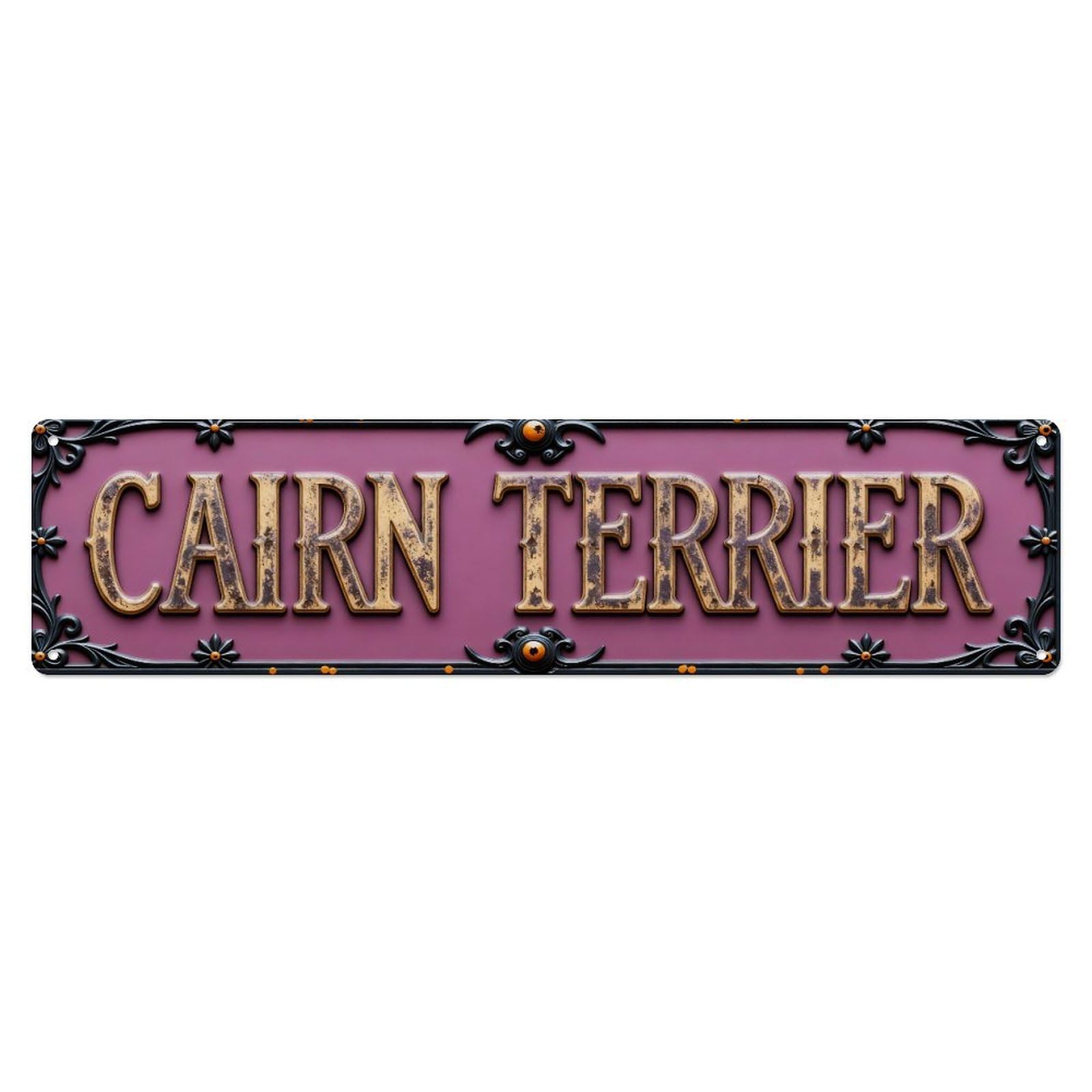 Cairn Terrier Vintage Style Sign Metal Tin Sign Plaque