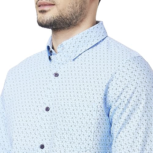 Image of Spykar Men's Regular Fit N /A Full Sleeve Printed Casual Shirts