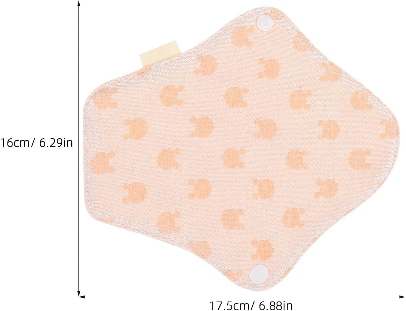 Reusable Organic Cotton Sanitary Pads 5pcs Set, Super-Absorbent Washable Menstrual and Postpartum Pads, Soft Breathable Cloth Panty Liners for Women Style