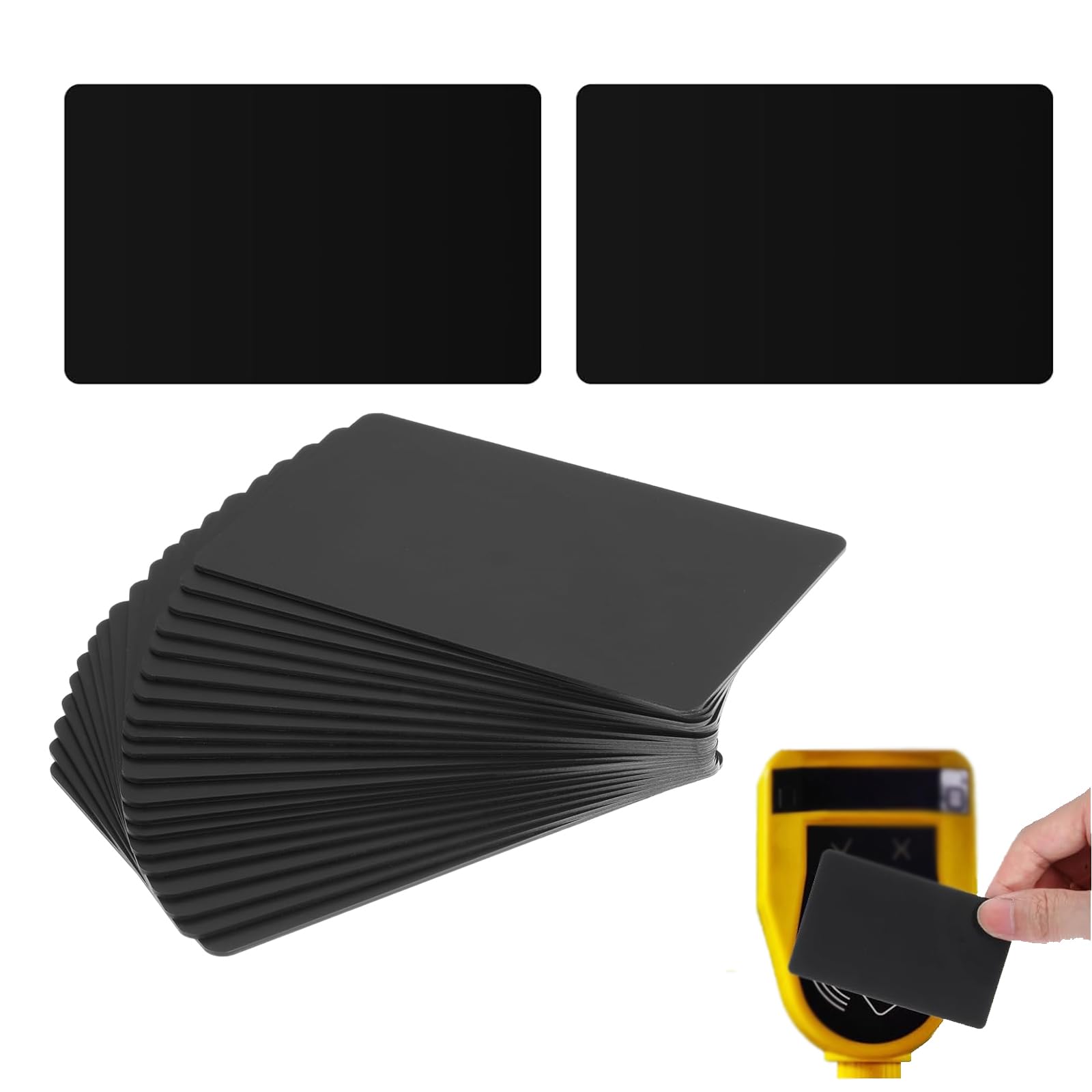 NTAG215 tag NFC riscrivibili 504 byte 24 pezzi nero