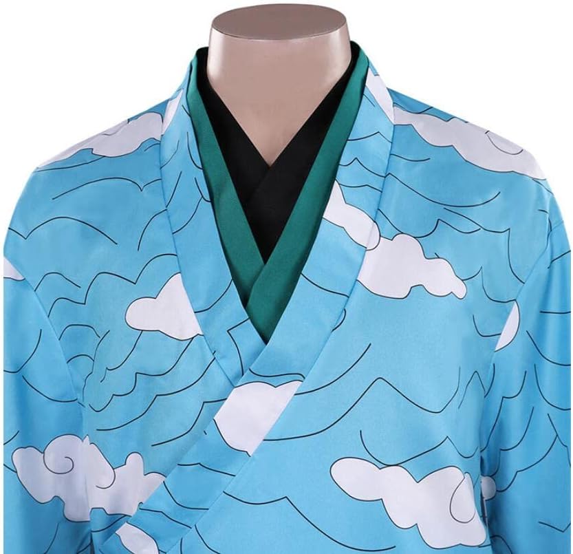 Vista 5 de Disfraz de anime Urokodaki Sakonji para cosplay, traje japonés para hombre, uniforme kimono, traje de Halloween