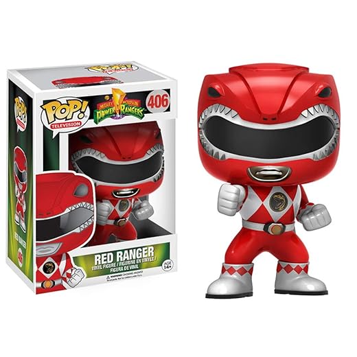 Funko Pop Television: Power Rangers Action Figure, Red