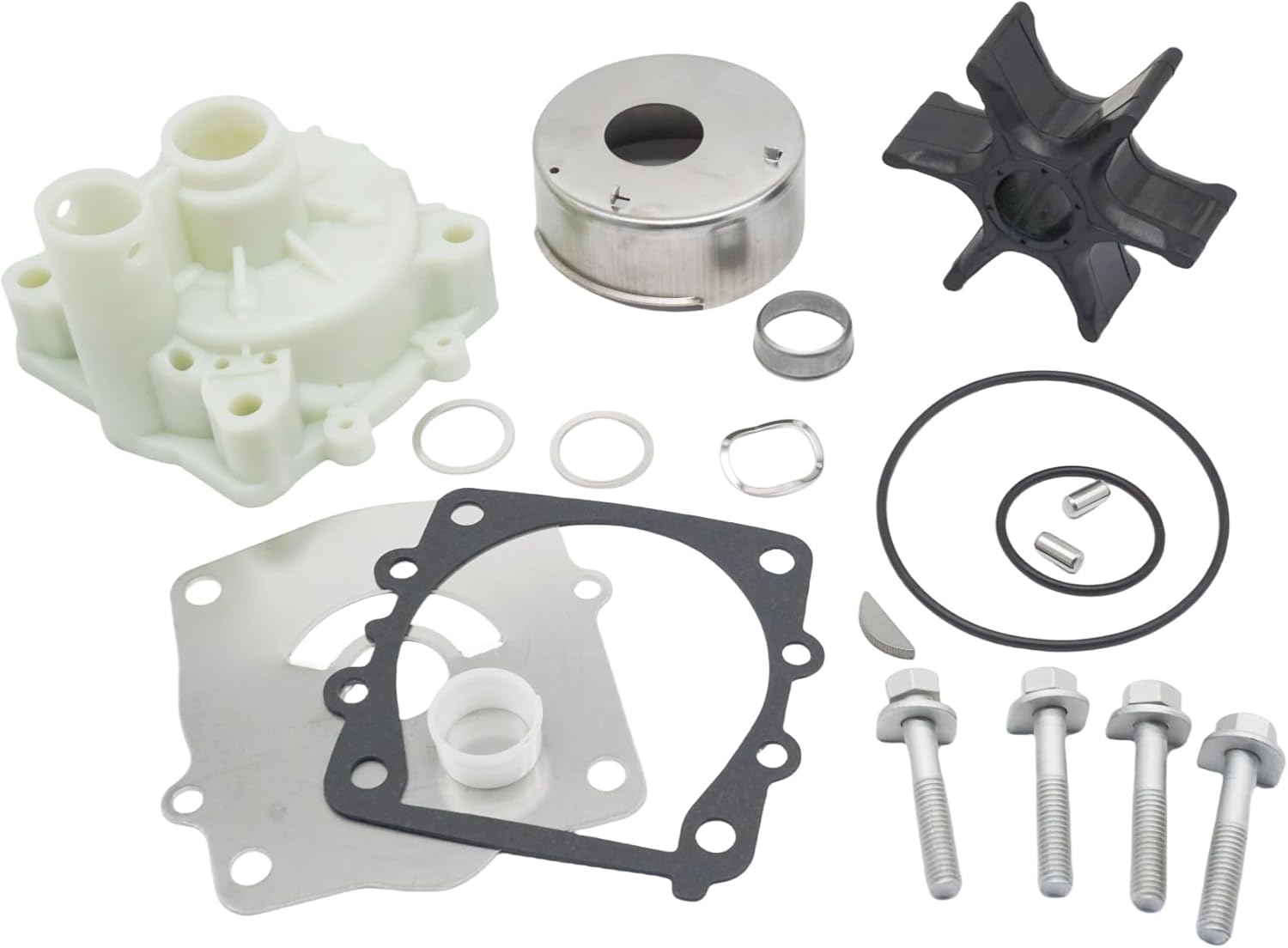 61a-W0078-A3-00 Outboard Water Pump Impeller Kit with Collar for Yamaha 150-300 HP Boat Motor Replacement 61A-W0078-A4-00 Sierra 18-3396 18-9079