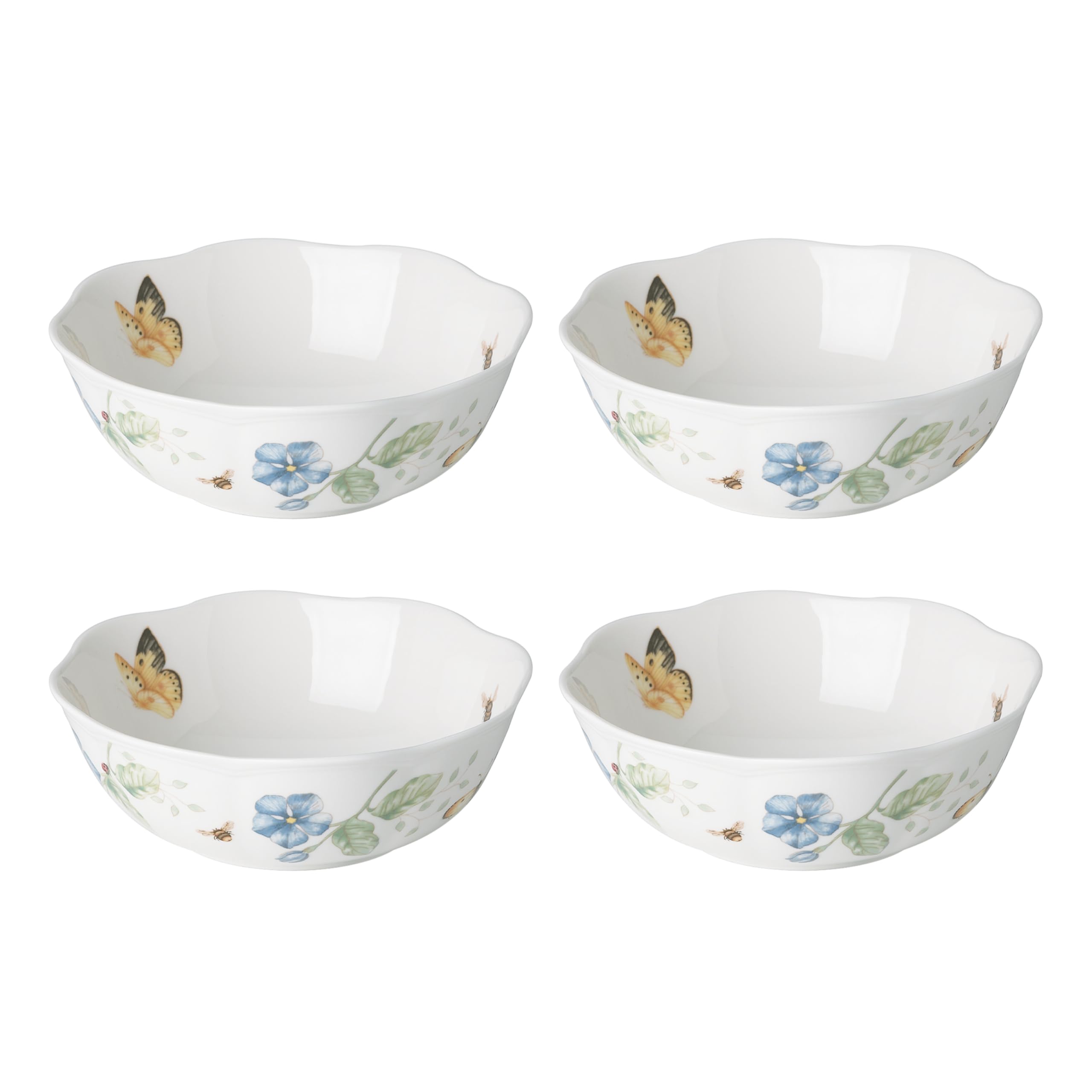 Lenox 880121 Butterfly Meadow All Purpose Bowls (Set of 4), Porcelain, Multicolor — image 1