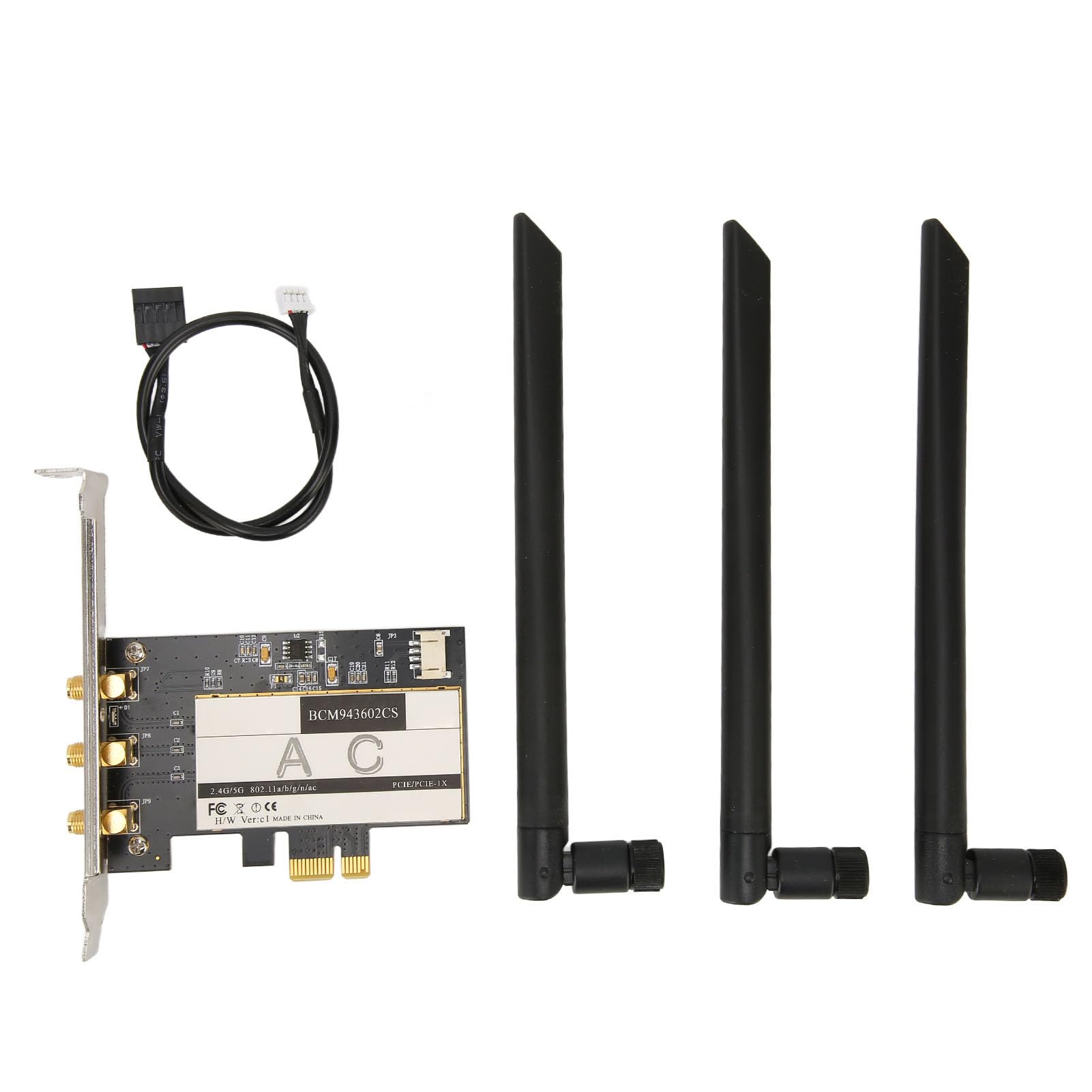 Annadue Scheda WiFi PCIE BCM943602CS, Scheda di Rete Wireless 1750Mbps