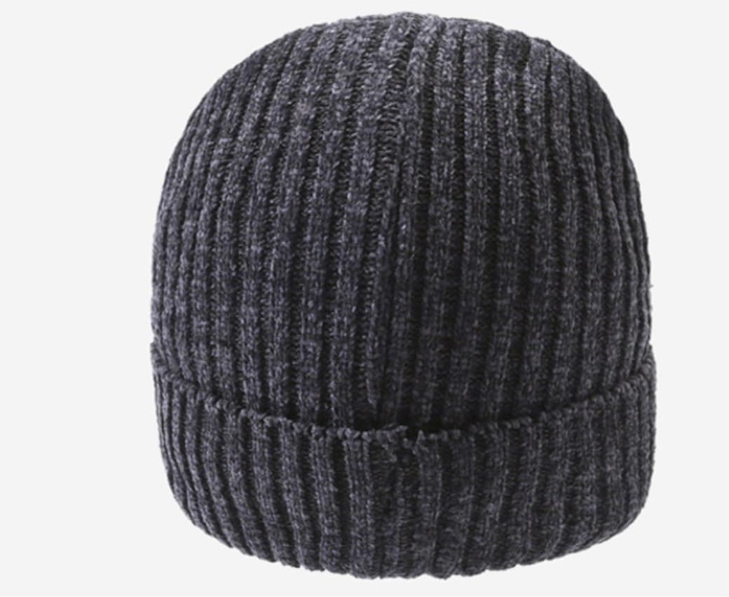Chapeau d'hiver Bonnet De Pêcheur Ou Bonnet Tricoté 2 en 1 À Manchette Régulière pour Hommes Et Femmes, Côtes Chaudes Chaud Chapeau(A)