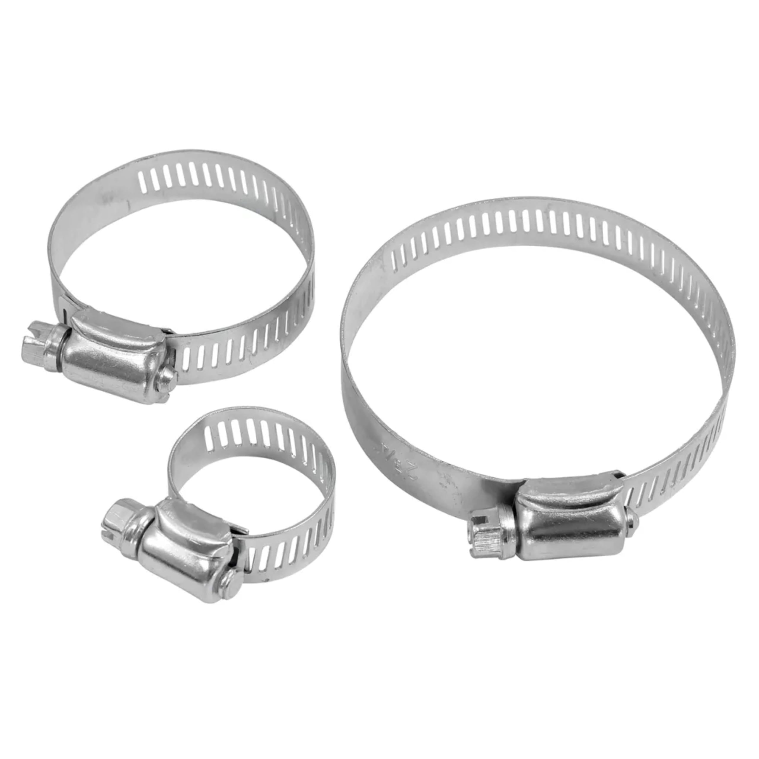Dekton 15pc Hose Clip Set – Durable Stainless Steel, Adjustable Clamps for Secure Hose Connections, Ideal for Automotive, Plumbing| Durable Metal Clips| Screw Adjustment| Corrosion-Resistant