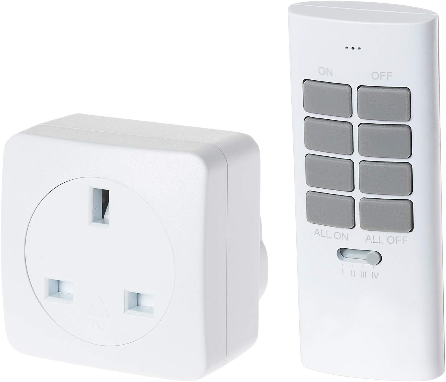 Maplin ORB Remote Control Plug Socket, 13A/3120W Dimmer Wireless Light