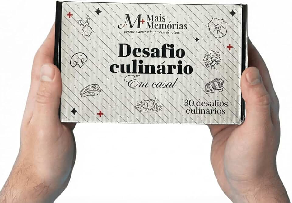 Jogo Desafio Culinário em Casal – Momentos Divertidos - 30 Desafios - Namoro - Cartas