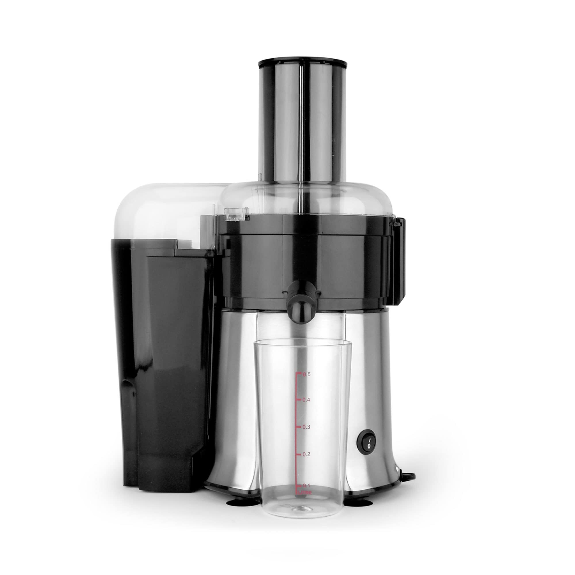 GASTROBACK #40117 Vital Juicer Pro - Praktischer Entsafter, XL- Einfüllschacht (Ø 75 mm), 700 Watt Motor, Tresterbehälter, Silber, Silberfarben