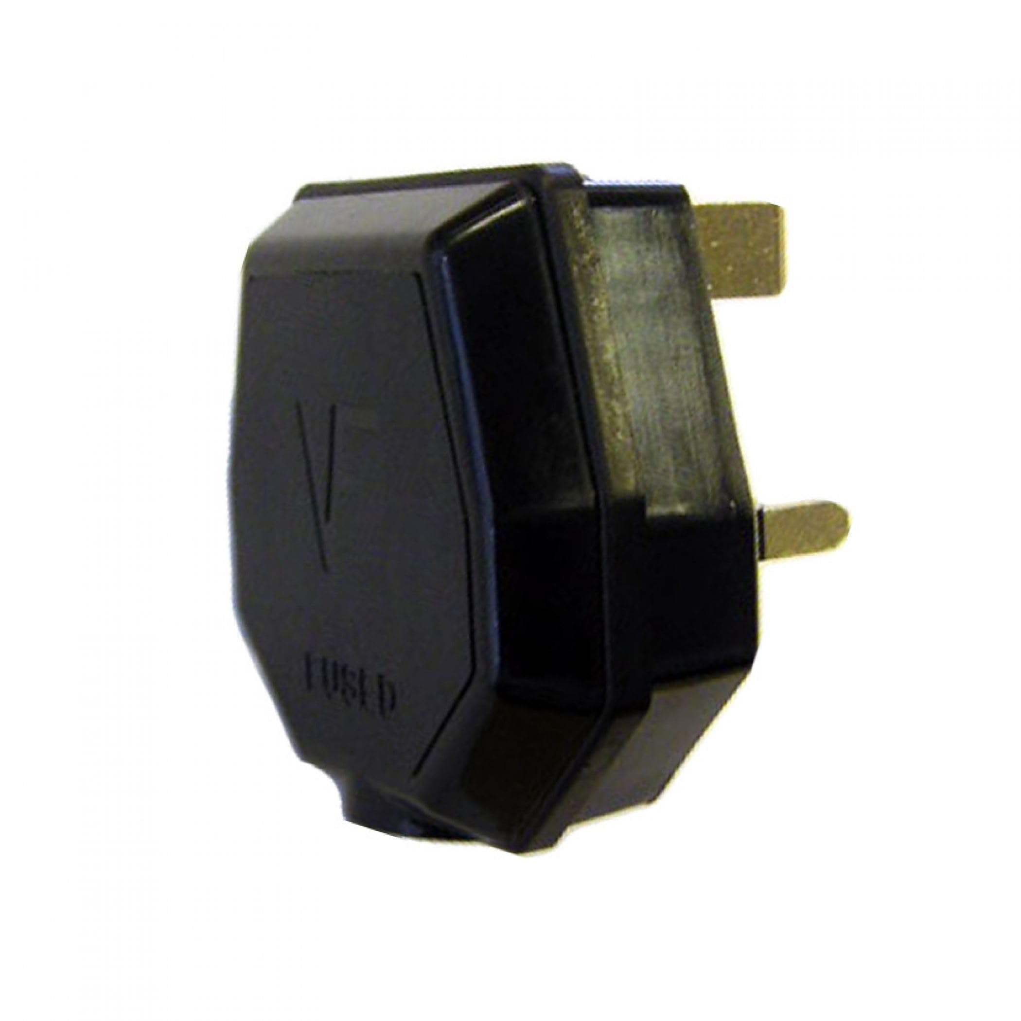 Jegs 1709JE - 13A 3 Pin Nylon Plug in Black