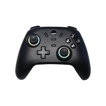 KUPBOX Wireless Controller for Switch/PC/iOS/Android, 1000mAh Pro Controller With 9 Color RGB Light