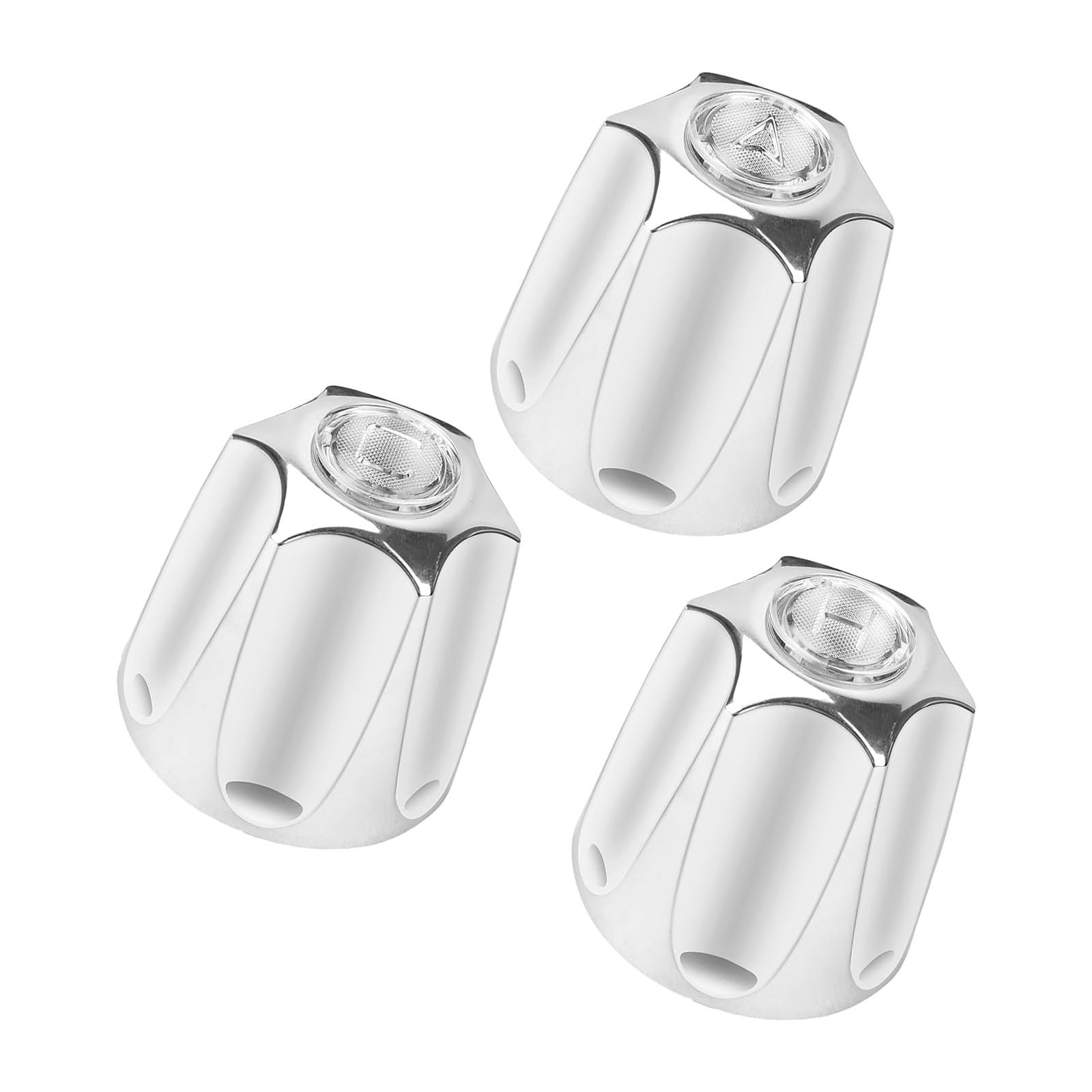 Bathtubs Handle Replacement Set, Hot/Cold Diverter Trim with Leak-Proof Adapter, Easy Screwdriver Fit Shower Knobs Shower Knob Replacement