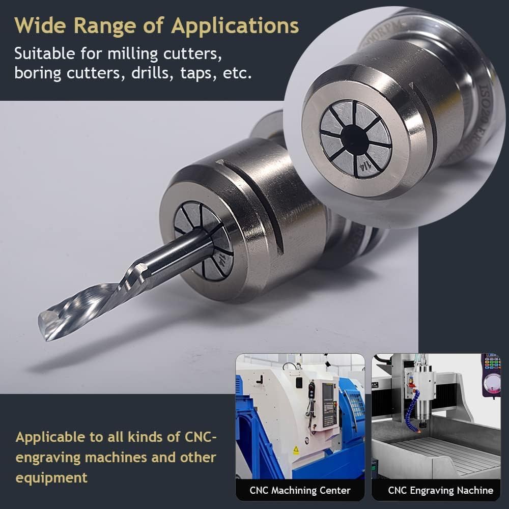 ER32 Collet Set 26PCS ER32 Spring Collet Set CNC Engraving Milling Lathe Chuck Tool 1/32-13/16 Inch for CNC Engraving Machine & Milling Lathe Tool Workholding Engraving Collets