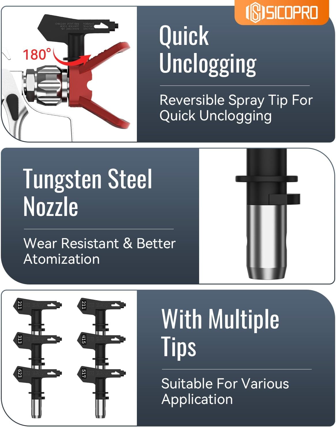 Airless Paint Sprayer Gun Kit, 3600 PSI High Airless Spray Gun Kit, Airless Paint Sprayer Hose, Extension Pole, Spray Tips, Filters, Nozzle Seat etc,Compatible with Airless Sprayer