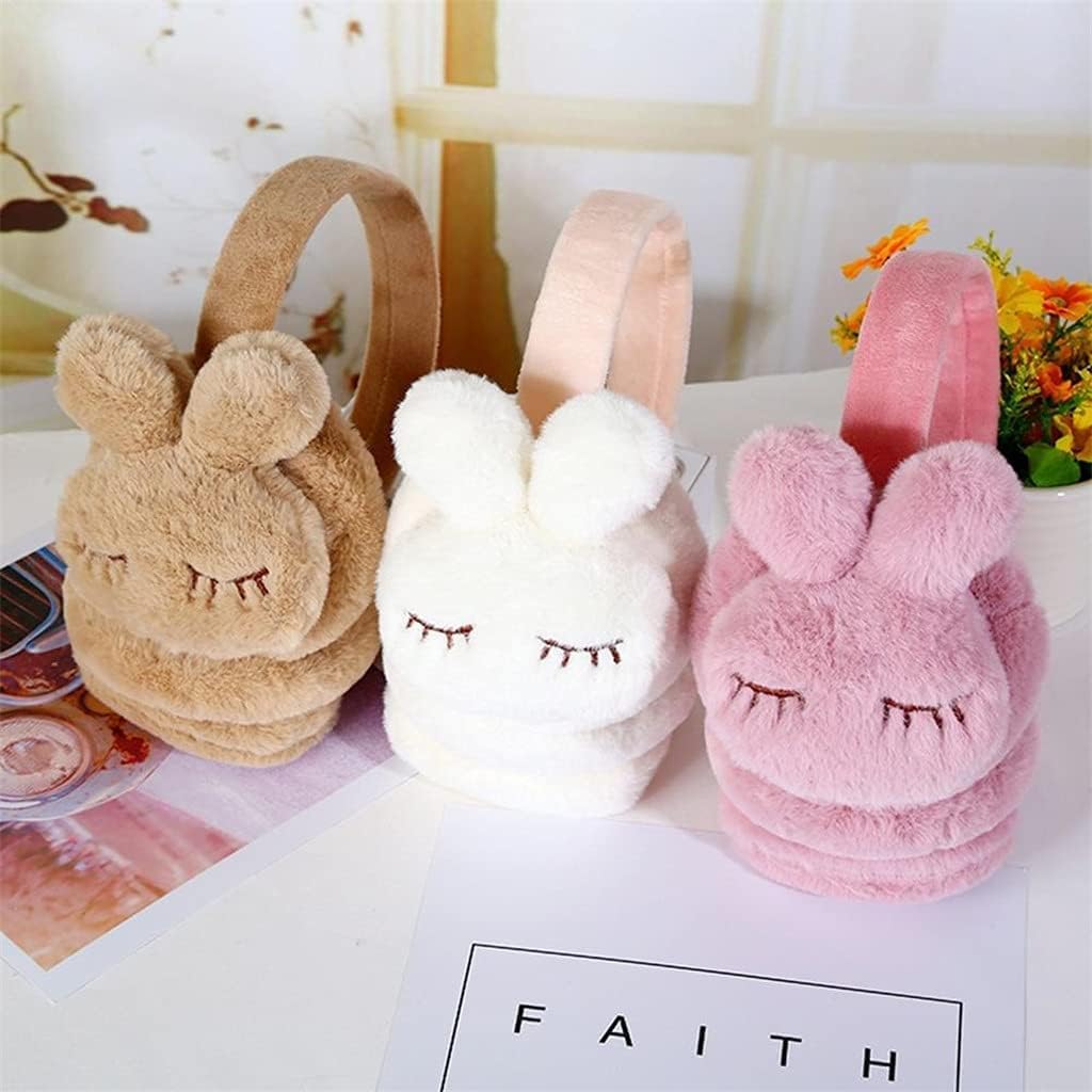 Winter Earmuffs,Ear WarmerI, Fashion women warm earmuffs,Cute Earmuffs Lovely Winter Girls Plush Rabbit Earcap Kids Ear Cover Protector Earmuff Headband (Color : D, Size : One size) ( Color : A , Size
