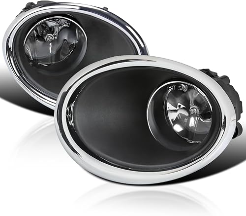 SPEC-D TUNING Luces antiniebla cromadas + bombillas H11 + interruptor compatible con Nissan Rogue Sport 2017-2018, conjunto de par L+R