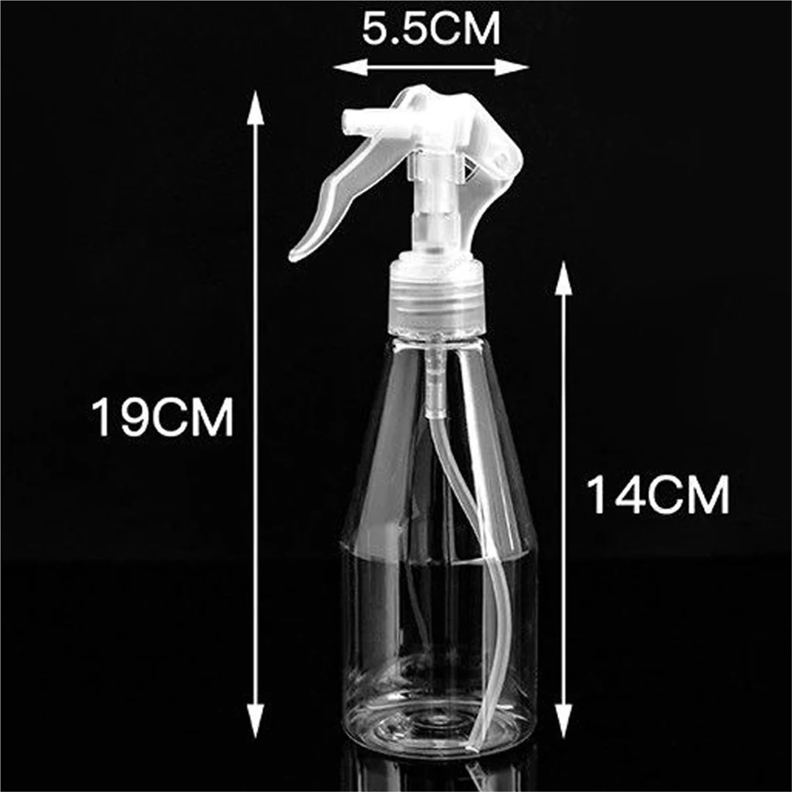 Pulverizador Botella pulverizadora de 200 ml con gatillo manual, pulverizador de agua de plástico for limpieza, atomizador de perfume, herramientas de jardinería de cocina vacías(200ml 9pcs)