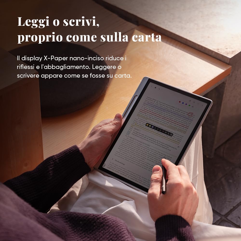 XP-Pen XPPen Magic Note Pad, paper tablet a colori da 10,95 pollici, penna 16384 livelli, tre modalità di colore, risoluzione 1200 x 1920, capacità batteria 8000 mAh, sistema operativo Android