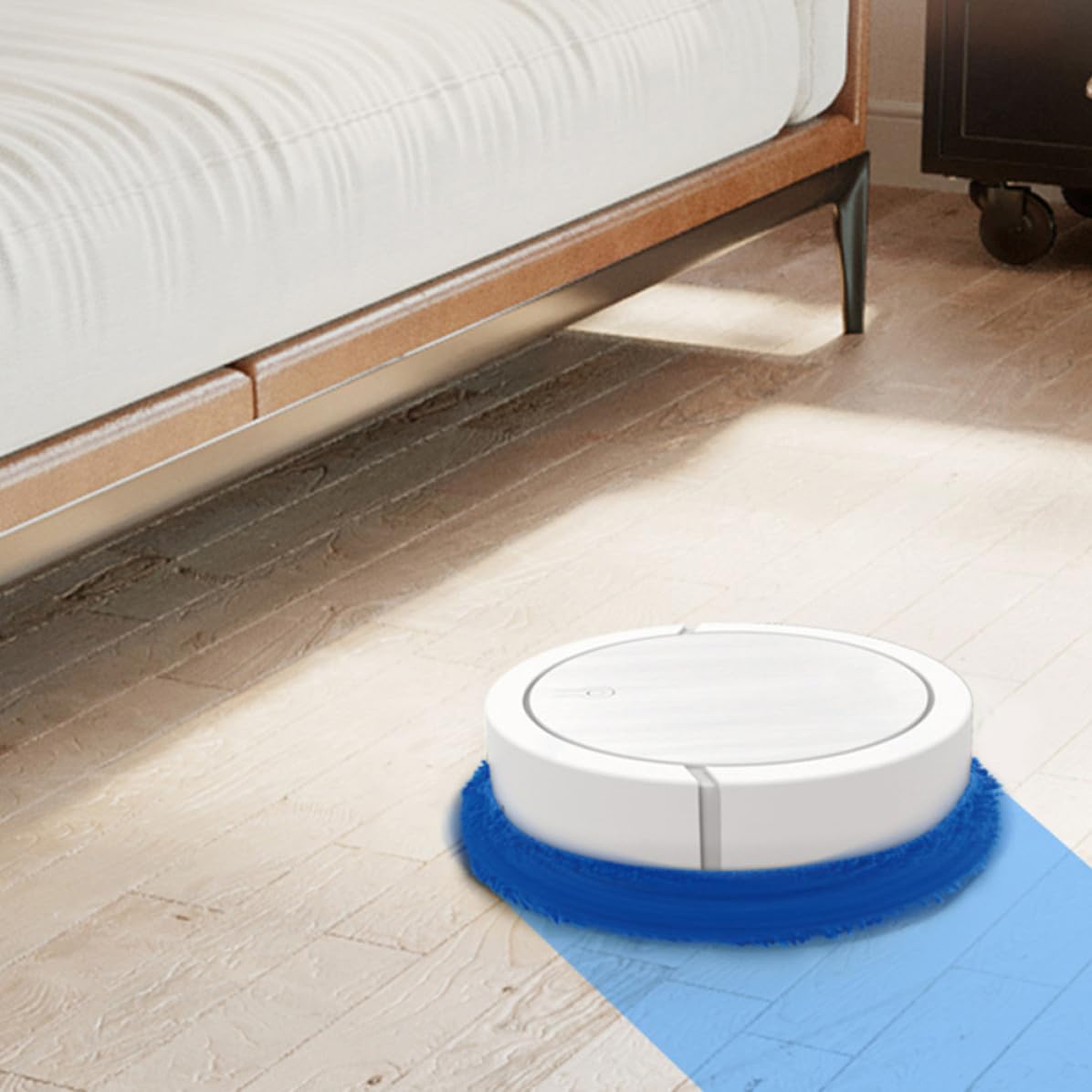 Robot Aspirapolvere Intelligente per Casa Funzione Lavapavimenti, Ricarica Usb, Capacità 400ml e Batteria 1200mah, per Soggiorno e Camera da Letto