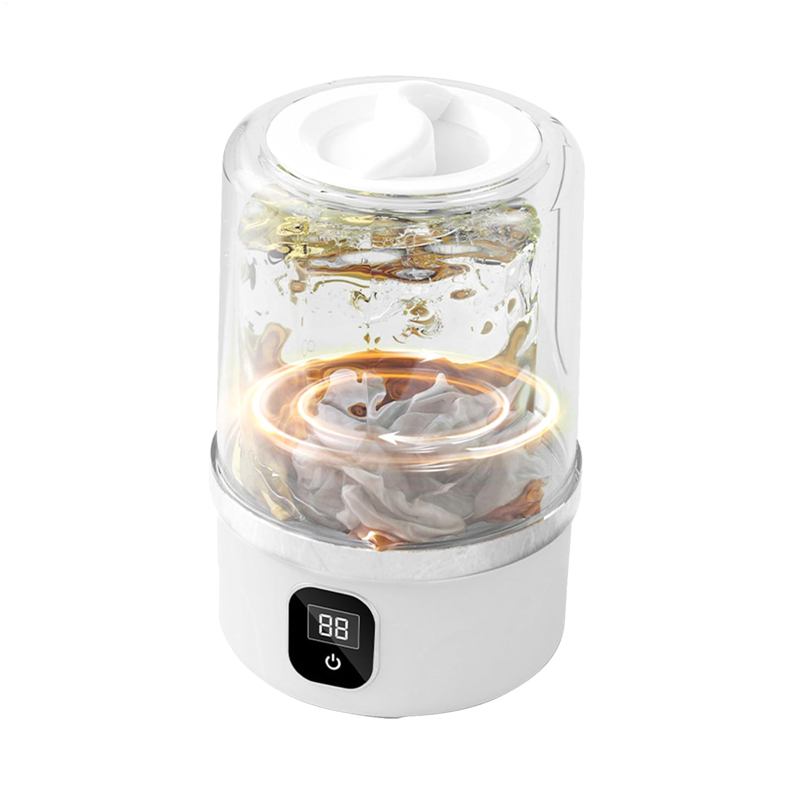 Lavadora Mini Portátil Para Rocha Interior, Máquina De Lavado Pequeña Para Ropa, Herramienta Compacta Para Apartamentos Camping Viajes Residencias Y Autocaravanas