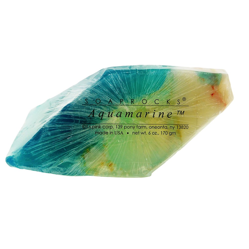 TS Pink Aquamarine SoapRocks - Soap that looks like a Rock ~ 6 oz. Gem Rocks Birthstone Jabón Gemstone