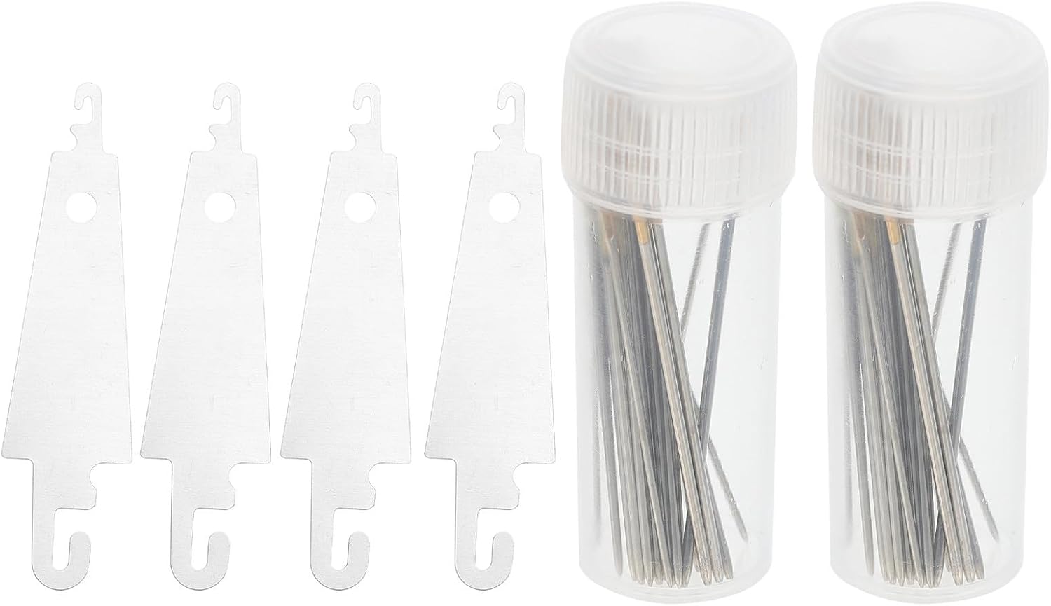 HIAKDOFT Cross Stitch Needles and Self Threading Embroidery Needles Set Sizes 22/24/26 2 Packs for Hand Sewing and Weaving Crafts