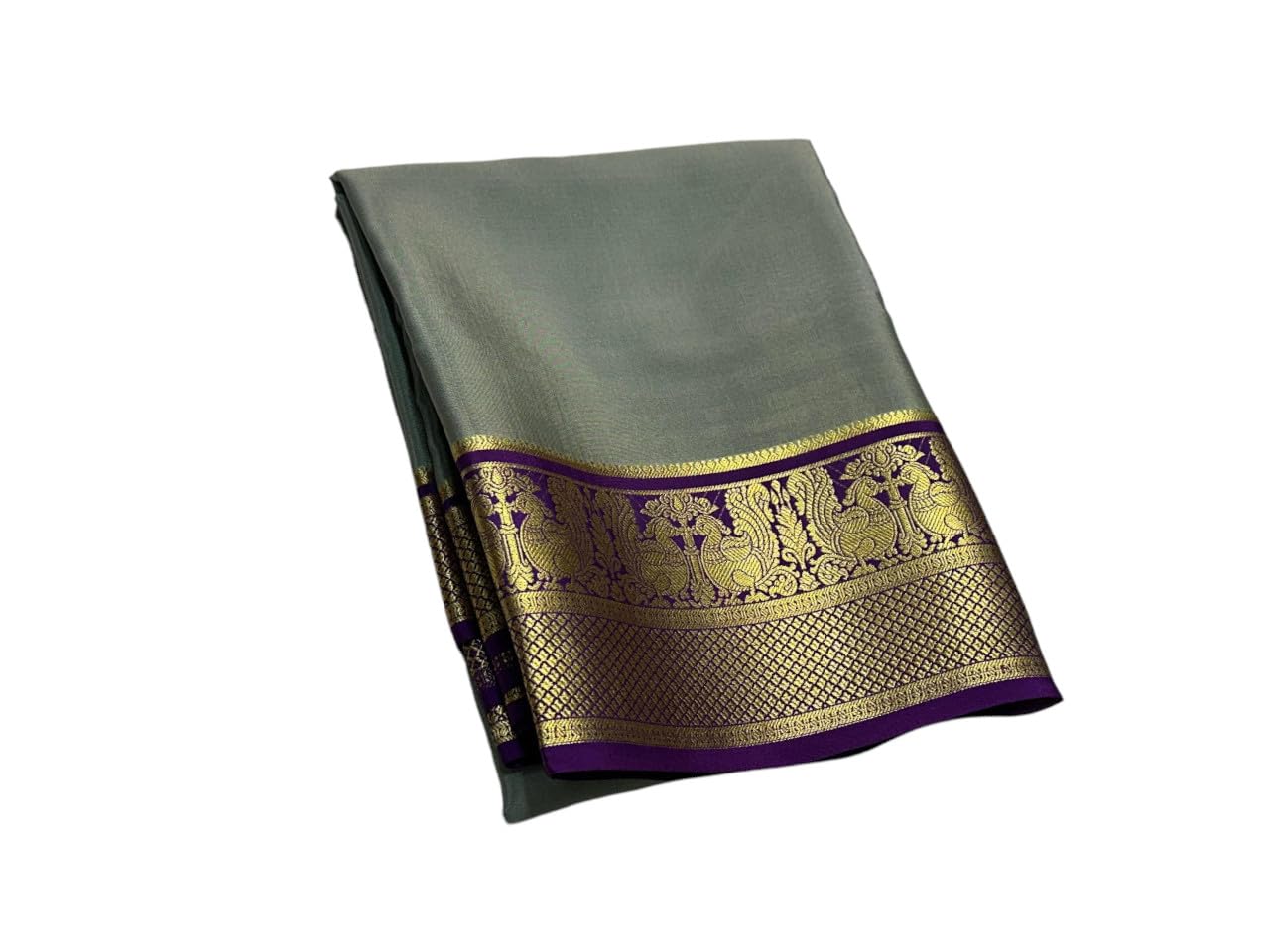 shree silk mills Elegant Crepe Mysore Silk Saree for Women Lightweight-picture-20