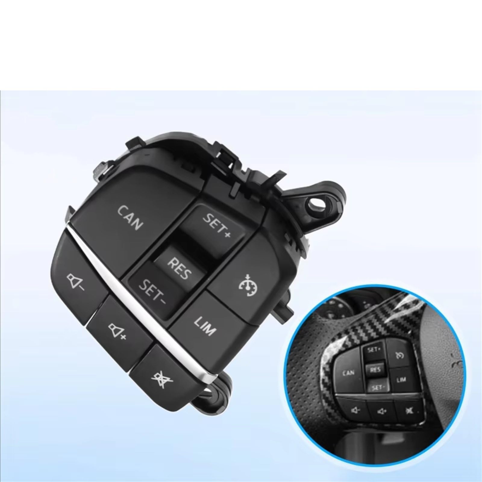 Pulsanti Volante Universali Auto Compatibile Con Ford Per Nitidezza 2019 2020 2021 Auto Volante Sinistro Interruttore Volume Audio Pulsante Controllo Crociera H1BT-9E740-DB