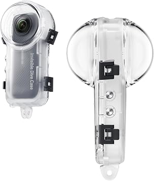 Invisible Dive Case for Insta360 X4, Insta 360 X4 Waterproof Diving Case 50m/164ft Underwater Housing Cover Protective Sealed Shell Photography Housings Action Camera Accessories