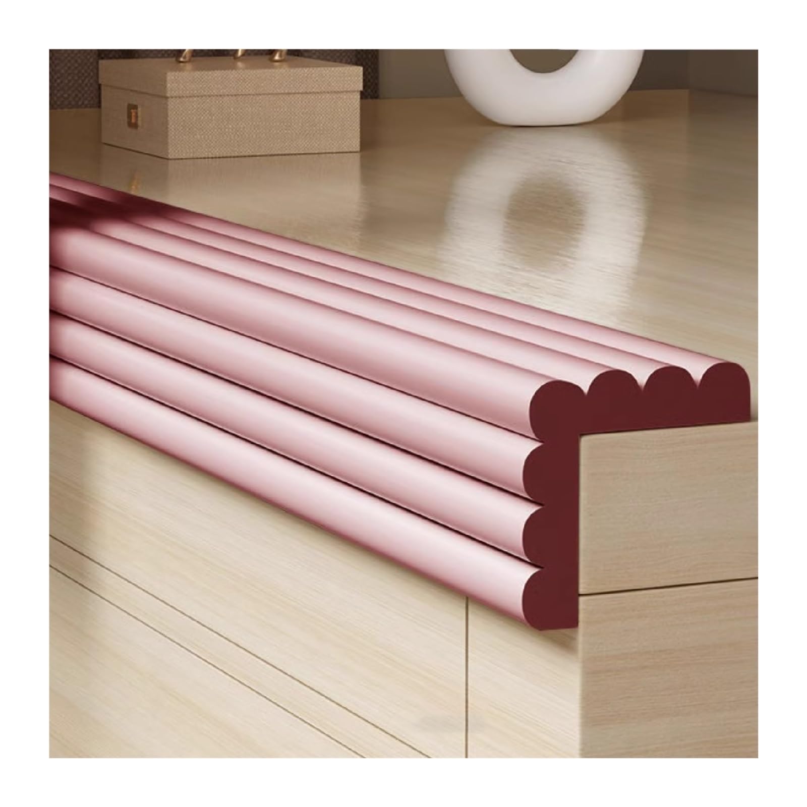 Tiras de Seguridad de Espuma, Protectores de Esquinas para mesas y Muebles, para sillas, Bancos de TV, Color Verde, 10 m/32,8 pies