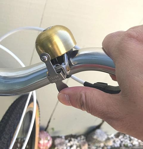 Miniatura 5 de Crane Campana de bicicleta E-Ne, fabricada en Japón para bicicletas de carretera o bicicletas de montaña, se adapta a todos los tamaños y tipos de