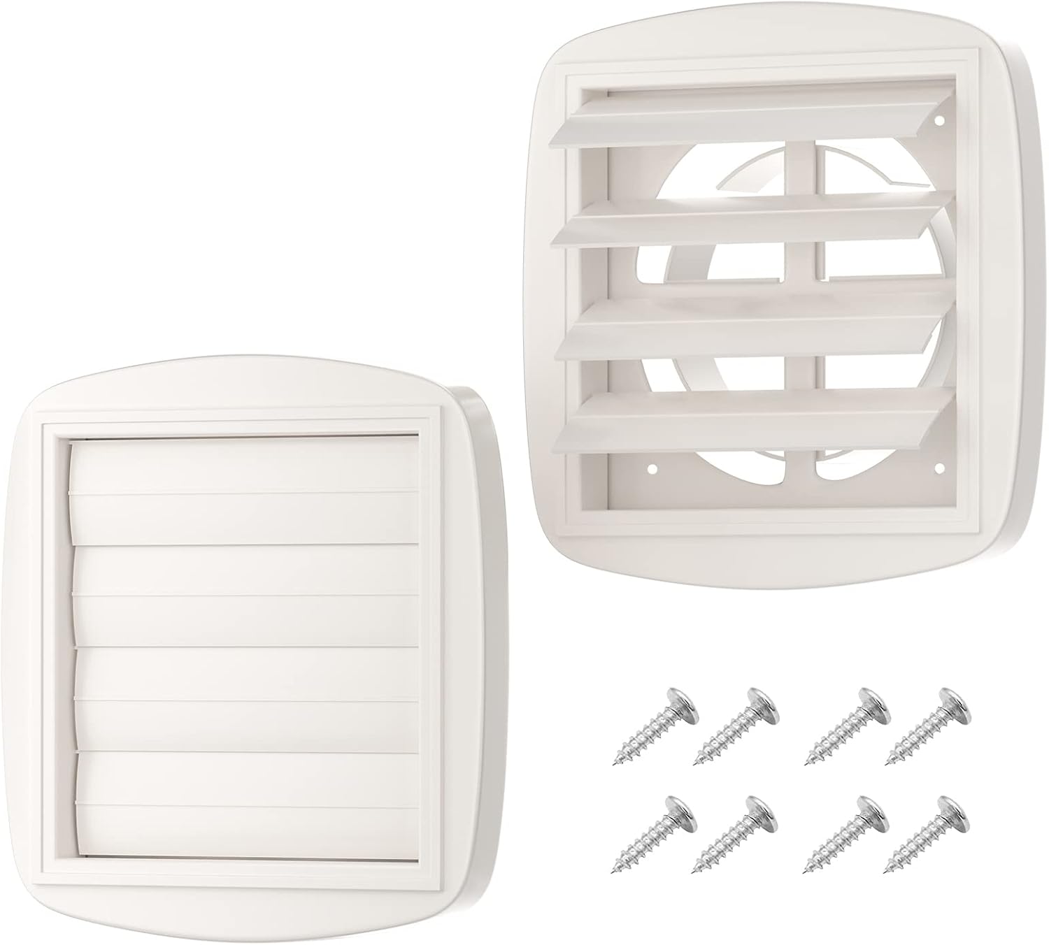 Dryer Vent Covers, 2Pack Adjustable 4" to 5" to 6" Outdoor