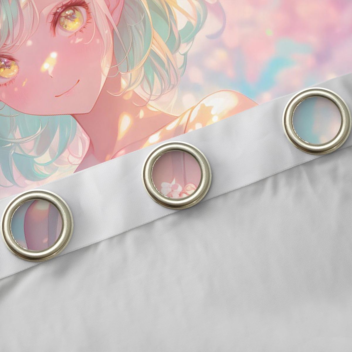Homemissing Anime Mädchen Vorhänge 183x117cm