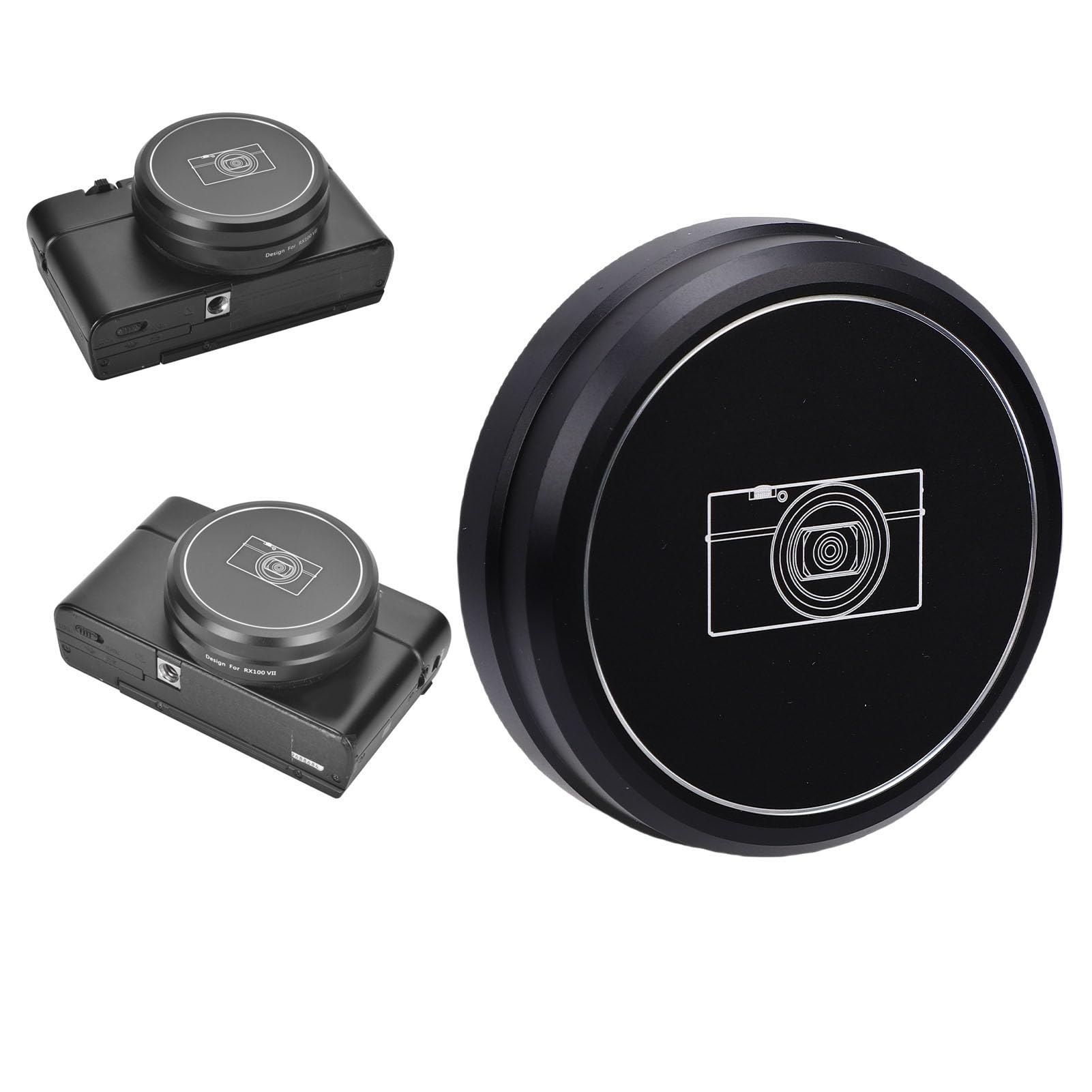 Amazon | Acogedor 56mm メタルレンズキャップ RX100 M6 M7 ZV1 ZV1 II 