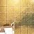 Main Street 24-Pack of 8 x 8" Wallpaper Tiles Peel and Sitck in Gold and Green Leaves Design for Kitchen Backsplash, Renter Friendly, Paper Wall Tiles for Your Home and DIY Projects